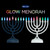 Pearl White LED Glow Menorah