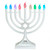 Pearl White LED Glow Menorah