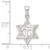 Sterling Silver Star of David Pendant with Chai