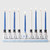 Chanukah Snowmen Hand-Painted Menorah