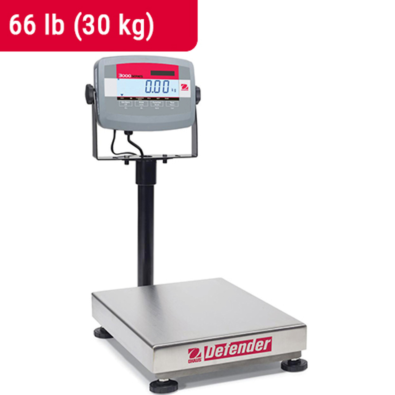 Ohaus Defender 3000 D31P300BX Bench Scales, 83998116, 660 lbs. x 0.1 lb.,  650 mm x 500 mm New Laboratory Setup Savings - up to 40%, Magnetic Stirrer,  Vortex Mixer, Sample Prep, Centrifuge
