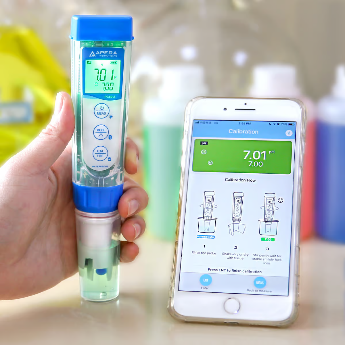 Apera ZenTest® PC60-Z Smart Multi-Parameter Pocket Tester