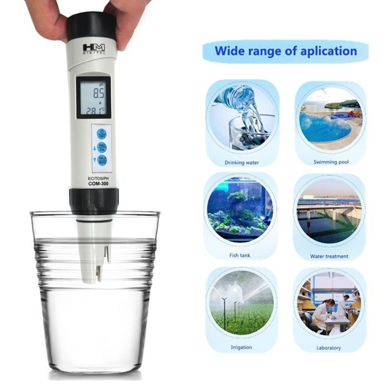 HM Digital COM-300 pH/TDS/EC/Temp Meter