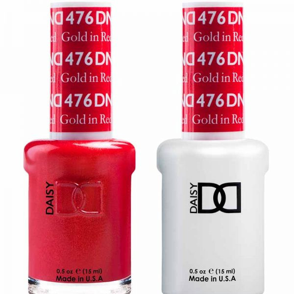 Daisy Gel Polish Gold In Red 476 - Esther's Nail Center