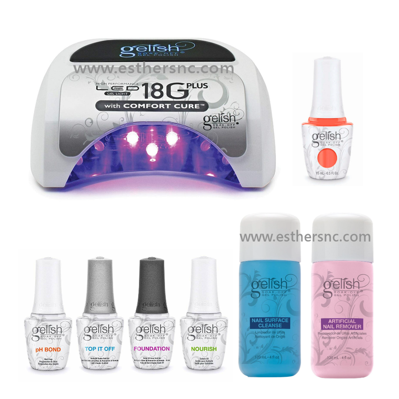 gelish uv light kit