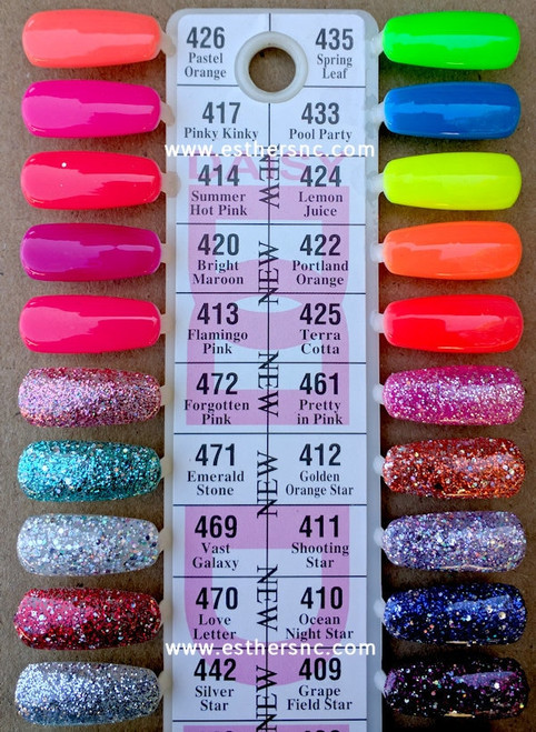 Dnd Nail Gel Color Chart