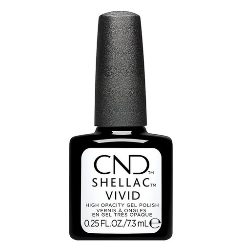 CND Shellac Vivid White Gloves
