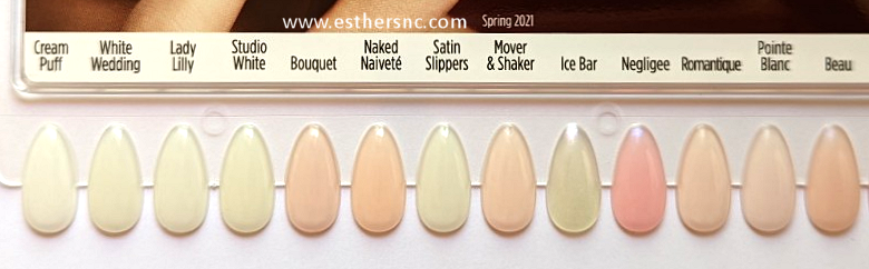 cnd shellac swatches cream puff to beau