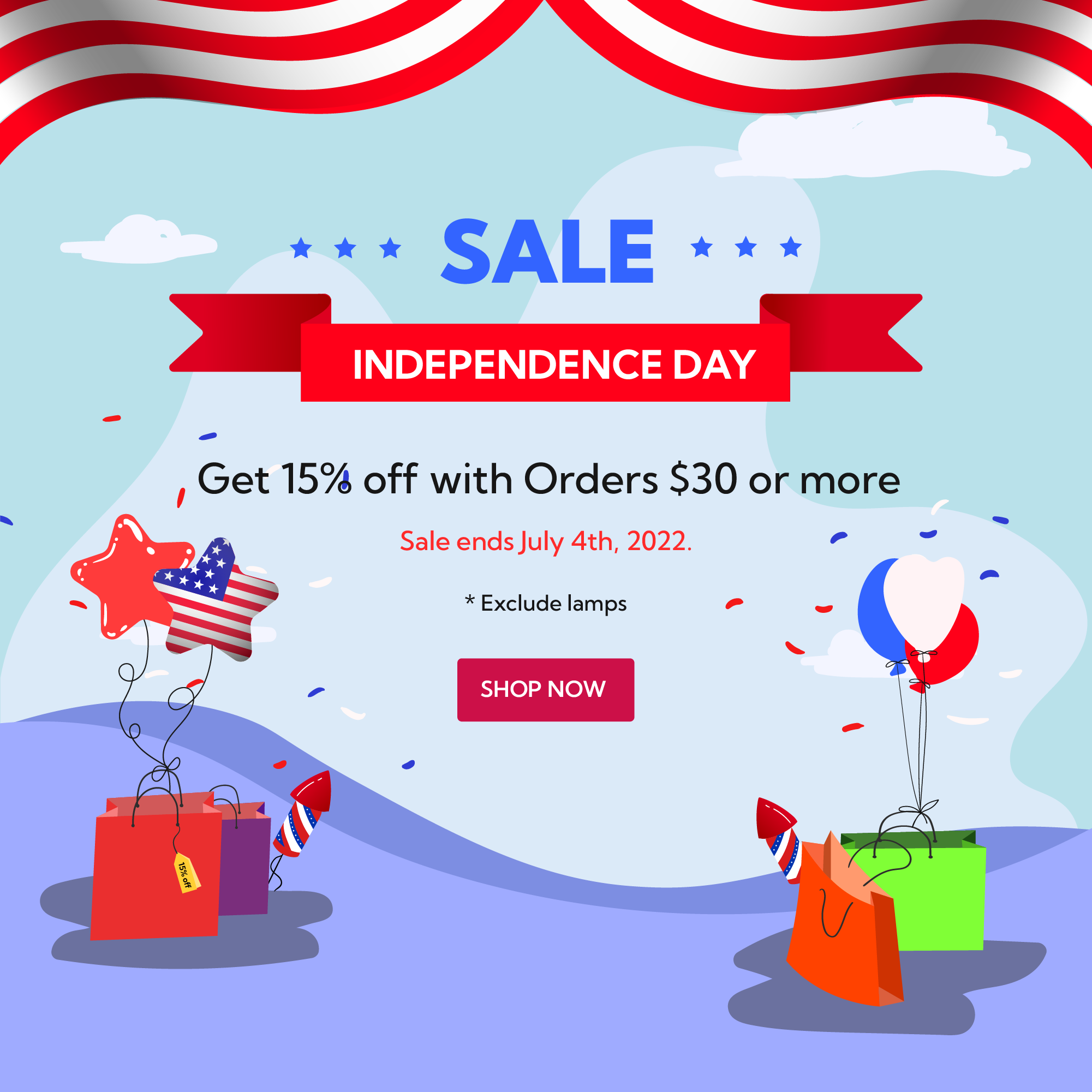 Independence Day Sale Going On Now! Esther's Nail Center