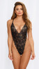 Mosaic Stretch Black Lace Teddy and Sheer Mesh Maxi Skirt