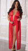 Plus Size Red Zipper Crotch Teddy Gown