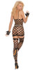 Sexy Black Diamond Net Lingerie Dress Set