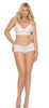 Plus Size White Stretch Lace Camisole Set