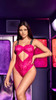 Hot Pink Lace Trouble Maker Bodysuit