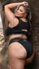 Plus Size Eff Labels Bralette and High Waist Panty