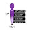 Nixie Rechargeable Purple Ombre Metallic Wand Massager