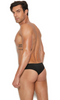 Men's Black Thong Back Brief