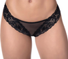 Black Mesh and Lace Cheeky Panty