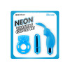 Blue Neon Vibrating Couples Kit