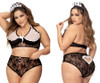 Plus Size French Maid Lingerie Costume