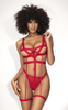 Red Caged Bodysuit