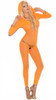 Neon Orange Crochet Bodystocking