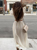 Gorgeous Beige Maxi Dress with Flare Sleeves