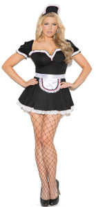 Plus Size Maid To Please Costume