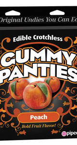 Edible Crotchless Peach Gummy Panties