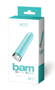 Bam Tease Me Turquoise Rechargeable Bullet