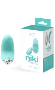 Niki Tease Me Turquoise Rechargeable Panty Vibe