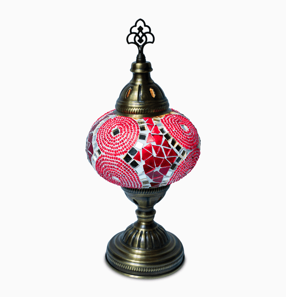 Twin Circles Table Lamp, Large Glass