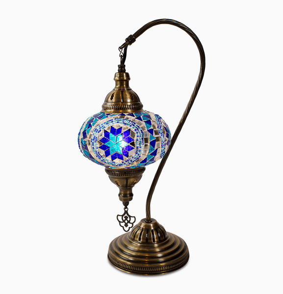 Mosaic Desk Lamp, Large Glass