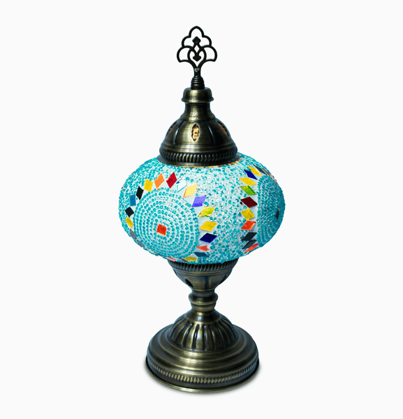 Beaded Circle Star Table Lamp, Large Glass