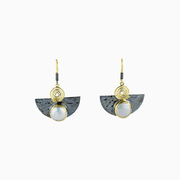 Cleopatra Earrings - White