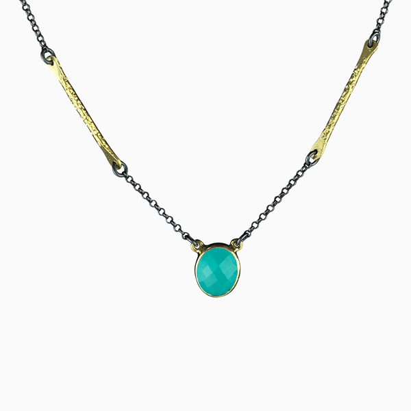 Branch Chain Necklace - Teal