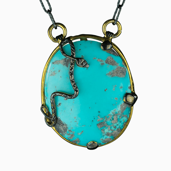 Turquoise Serpent Necklace