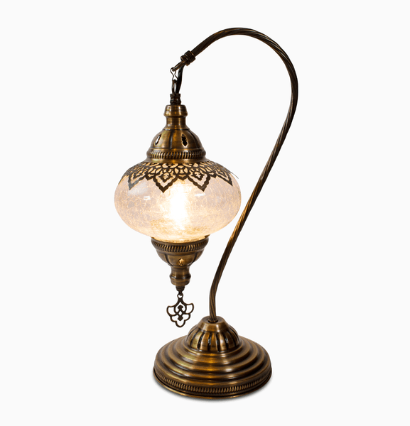 Ottoman Glass Desk Lamp, Large Glass