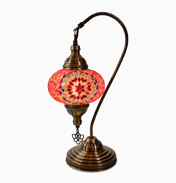 Round Star Desk Lamp, Large Glass