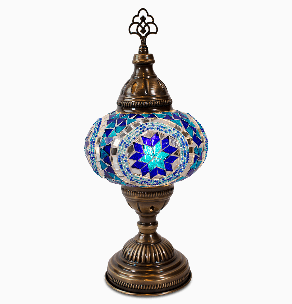 Mosaic Table Lamp, Large Glass