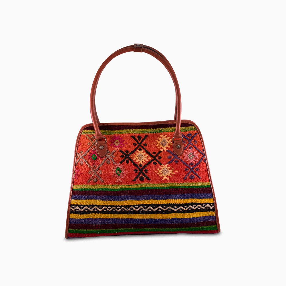 Turkish Kilim Handbag – Midnight Sun