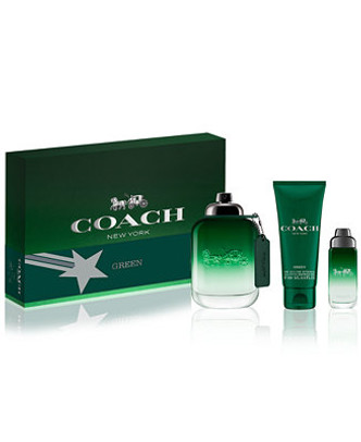 COACH NEW YORK GREEN 3PC SET COACH NEW YORK GREEN 3PC SET