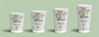 8oz Custom Branded reCUP Double Wall Recyclable Cups with EarthCoating® 8oz Custom Branded reCUP Double Wall Recyclable Cups with EarthCoating®