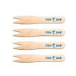 Branded cutlery - disposable wooden chip forks Branded cutlery - disposable wooden chip forks