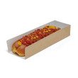10" Kraft Open Ended Hot Dog Tray - 500pk 10" Kraft Open Ended Hot Dog Tray - 500pk