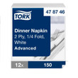Tork Dinner Napkin 2Ply White 39CM (Case 1800)