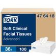 Tork Soft Clinical Facial Tissues White 100 Sheet (Case 36) Tork Soft Clinical Facial Tissues White 100 Sheet (Case 36)