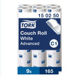 Tork Perforated Couch Roll White 54.45M (Case 9)