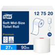 Tork Soft Mid-size Toilet Paper Roll White 90M (Case 27)