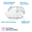 Tork SmartOne Mini Twin Toilet Roll Dispenser White